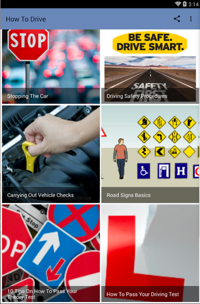HOW TO DRIVE - Image screenshot of android app