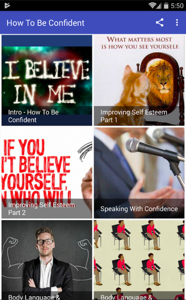 HOW TO BE CONFIDENT - Image screenshot of android app