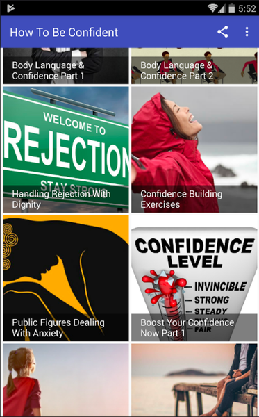 HOW TO BE CONFIDENT - Image screenshot of android app