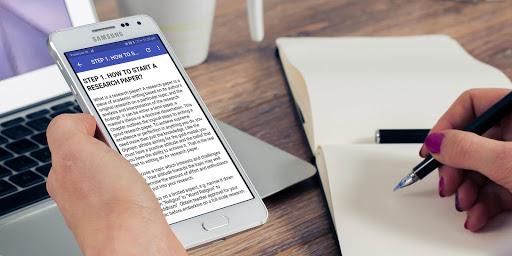 How to Write a Research Paper - 8 Simple Steps - Image screenshot of android app