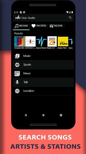 Dub Internet Radio FM AM - Image screenshot of android app