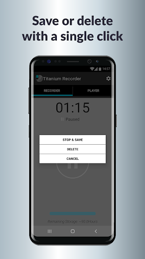 Titanium Voice Recorder - Image screenshot of android app