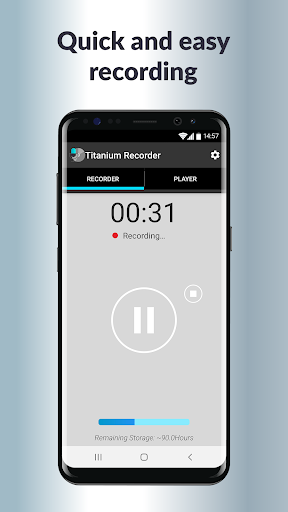 Titanium Voice Recorder - Image screenshot of android app