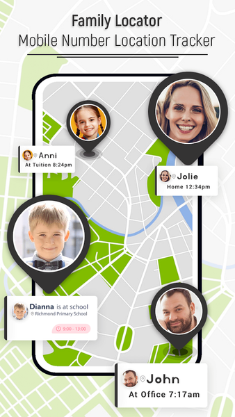 Family Locator - Mobile Number - عکس برنامه موبایلی اندروید