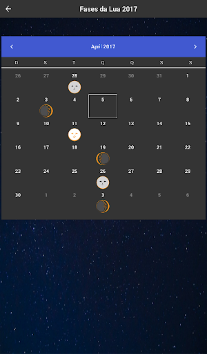 Fases da Lua com Widget - Image screenshot of android app