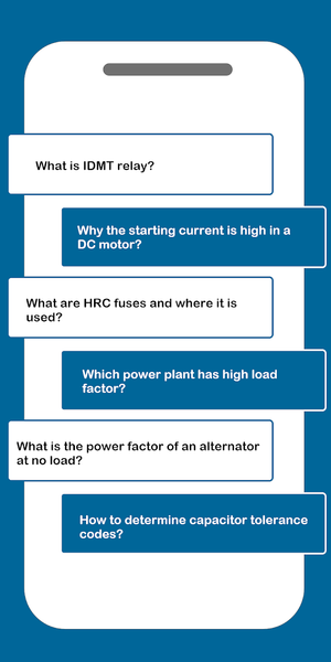 Electrical Interview Questions - عکس برنامه موبایلی اندروید