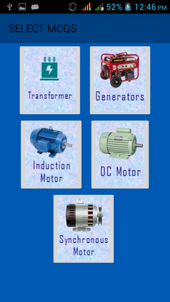 Electric Machines App - عکس برنامه موبایلی اندروید