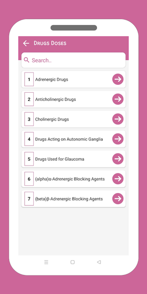 Drugs Doses & Preparation - Image screenshot of android app