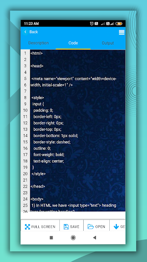 HTML Code Play plus - Image screenshot of android app
