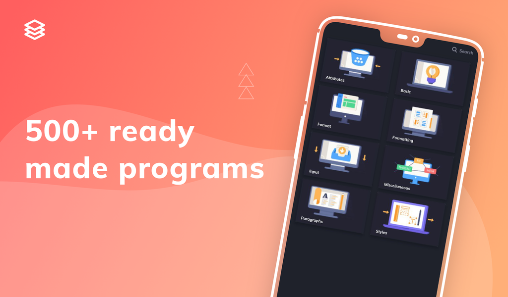 Learn HTML - عکس برنامه موبایلی اندروید