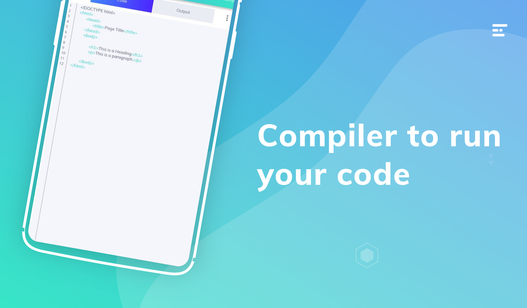 Learn HTML - عکس برنامه موبایلی اندروید