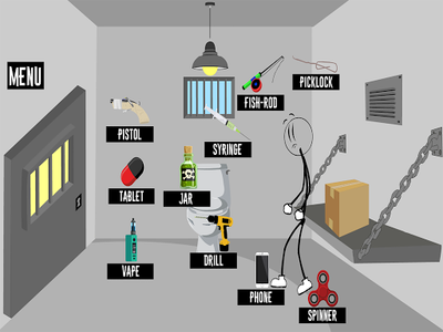 Stick Jailbreak 2019 : Funny Escape Simulation - Gameplay image of android game