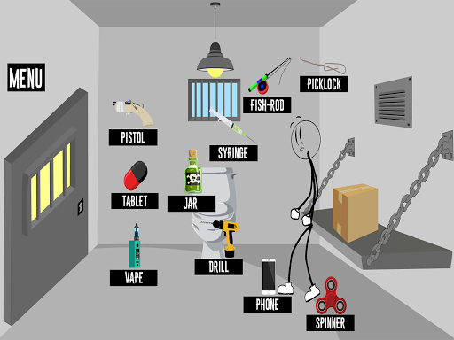 Stick Jailbreak 2019 : Funny Escape Simulation - عکس بازی موبایلی اندروید