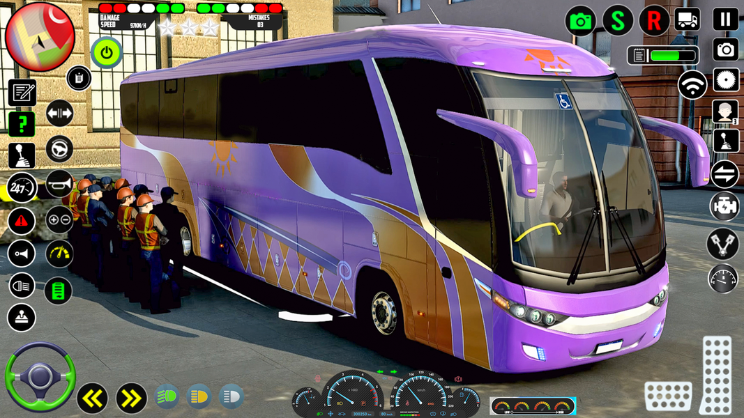 Euro Bus Simulator: Bus Games - Gameplay image of android game