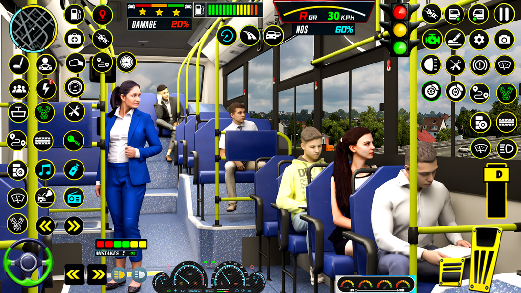 Bus Games City Bus Simulator - Gameplay image of android game