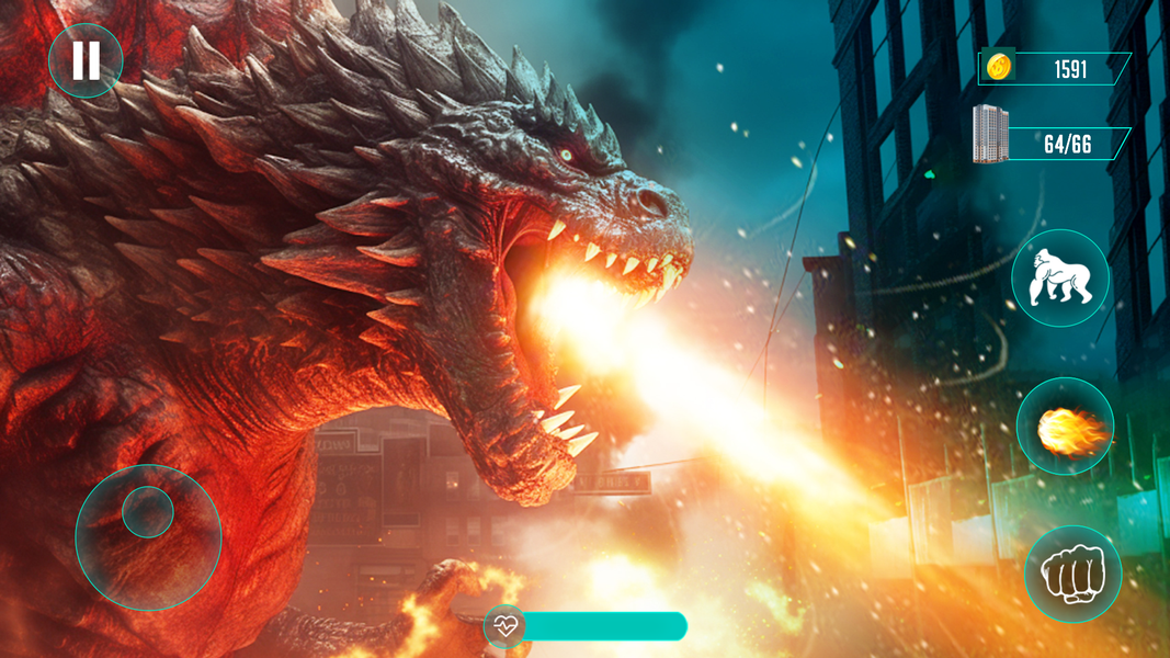 King Kong vs Godzilla Games 3D - Gameplay image of android game