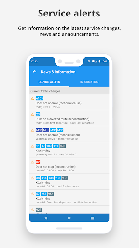 menetrend.app - Public Transit - عکس برنامه موبایلی اندروید