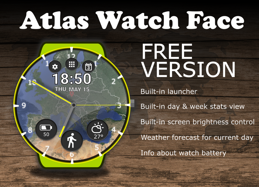 Atlas Watch Face - عکس برنامه موبایلی اندروید