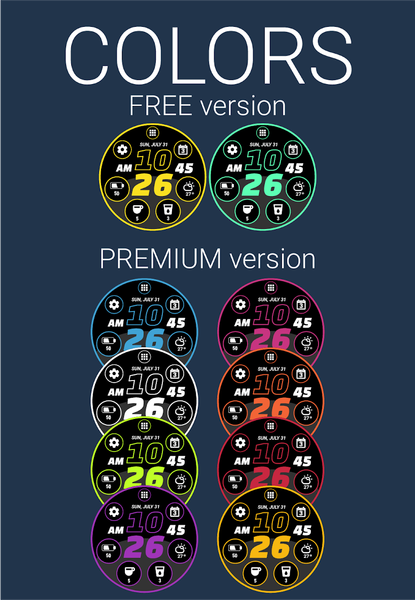 Digi Watch Face (by HuskyDEV) - Image screenshot of android app