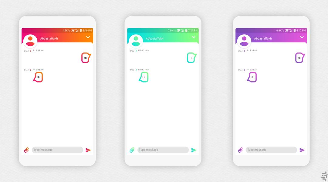 Gradient UI Theme (EMUI 4.X) - Image screenshot of android app