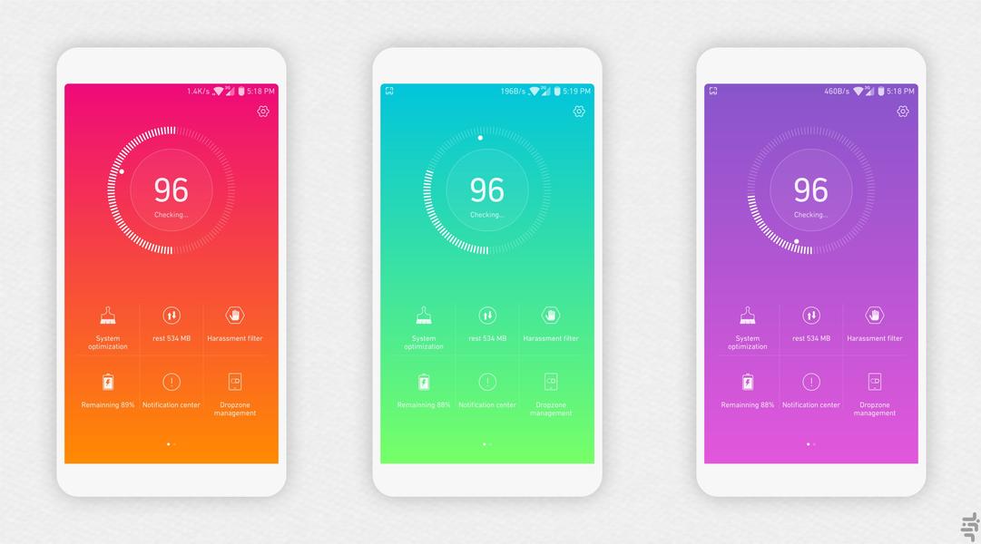 Gradient UI Theme (EMUI 4.X) - Image screenshot of android app