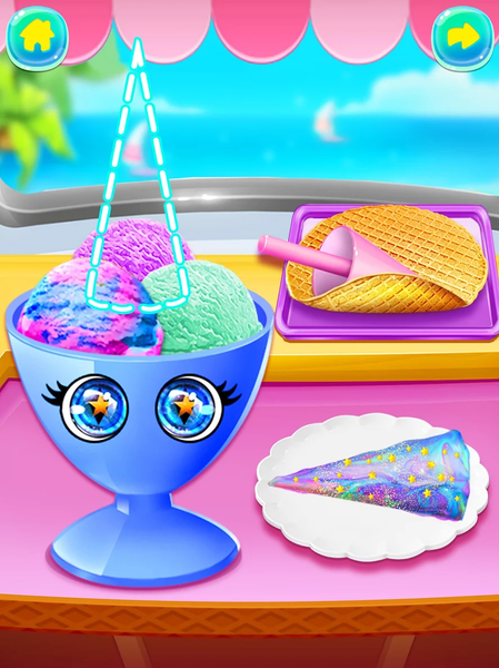 Princess Ice Cream Maker Games - Gameplay image of android game