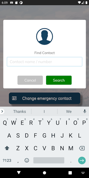 Lock Screen Emergency Contact - Image screenshot of android app