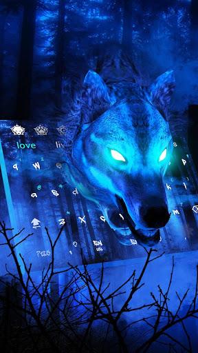 Ice Wolf 3D Keyboard Theme - عکس برنامه موبایلی اندروید
