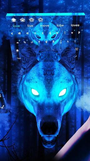 Ice Wolf 3D Keyboard Theme - عکس برنامه موبایلی اندروید