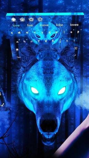 Ice Wolf ۳D Keyboard Theme - عکس برنامه موبایلی اندروید