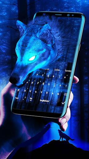 Ice Wolf ۳D Keyboard Theme - عکس برنامه موبایلی اندروید
