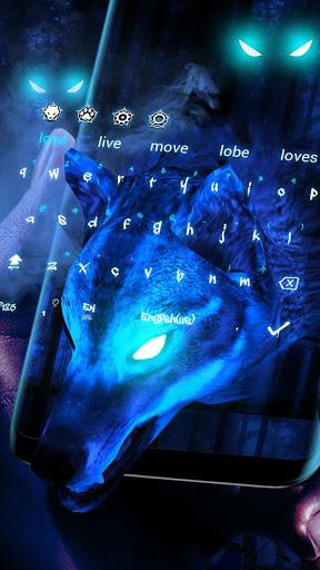 Ice Wolf ۳D Keyboard Theme - عکس برنامه موبایلی اندروید