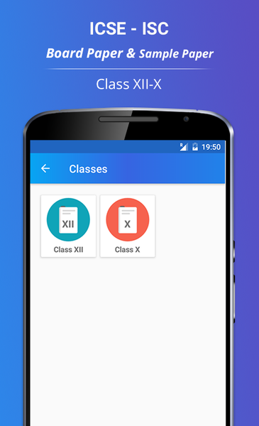 ICSE & ISC Sample Paper - Image screenshot of android app