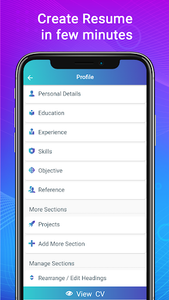 Resume Builder App, CV maker - Image screenshot of android app