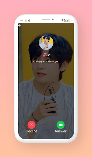 V Call You - Fake BTS Call - Image screenshot of android app