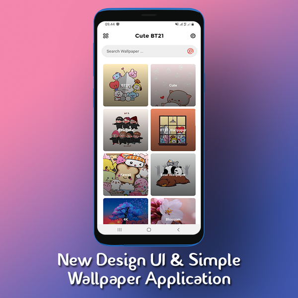 Cute BT21 Wallpaper 4K - Image screenshot of android app