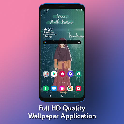 Muslimah Cartoon Wallpaper HD - Image screenshot of android app