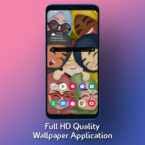 Muslimah Cartoon Wallpaper HD - Image screenshot of android app