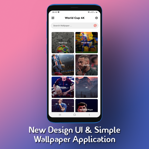 Wallpaper World Cup 4K - Image screenshot of android app