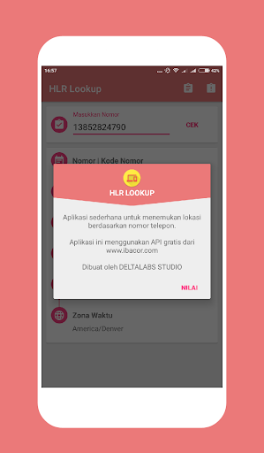 HLR Lookup - Image screenshot of android app