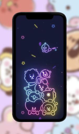 Cute BT21 Wallpaper Full HD - عکس برنامه موبایلی اندروید