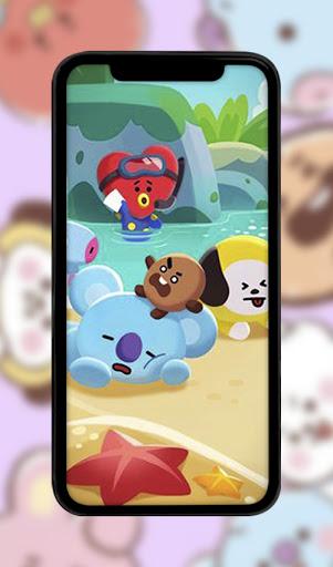 Cute BT21 Wallpaper Full HD - عکس برنامه موبایلی اندروید