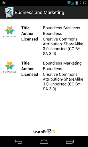 Business and Marketing - Image screenshot of android app