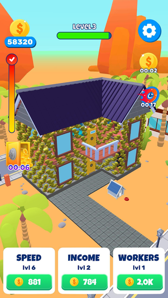 Merge Building DIY: Home Build - Gameplay image of android game