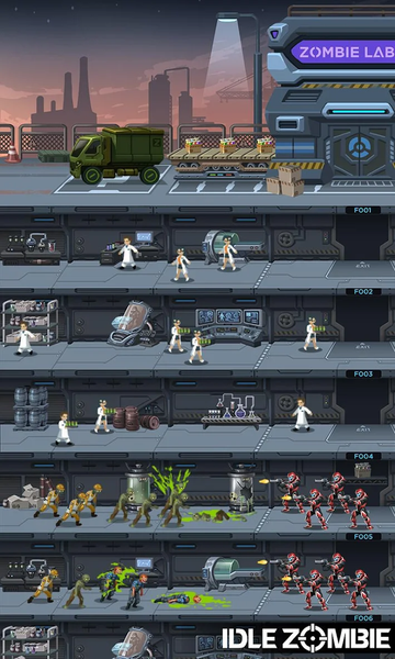 Idle Zombie Shooter - Gameplay image of android game