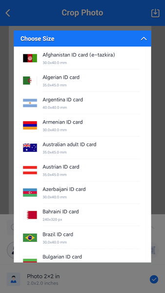 IDPhoto & Passport Photo Maker - عکس برنامه موبایلی اندروید