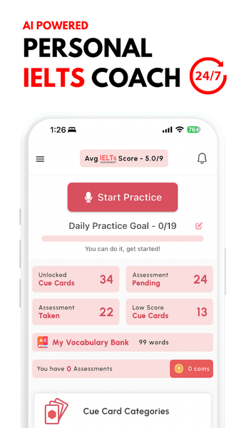FixoLang - IELTS Prep App - عکس برنامه موبایلی اندروید