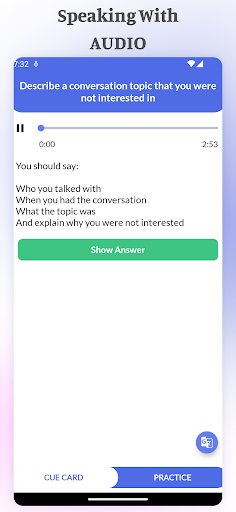 IELTS Speaking Mastery - Image screenshot of android app