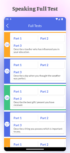 IELTS Speaking - Prep Exam - Image screenshot of android app