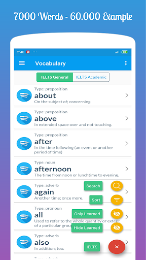 IELTS Vocabulary PRO - Image screenshot of android app